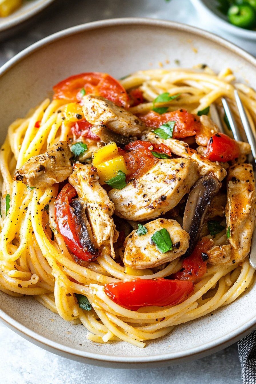 Cajun chicken pasta
