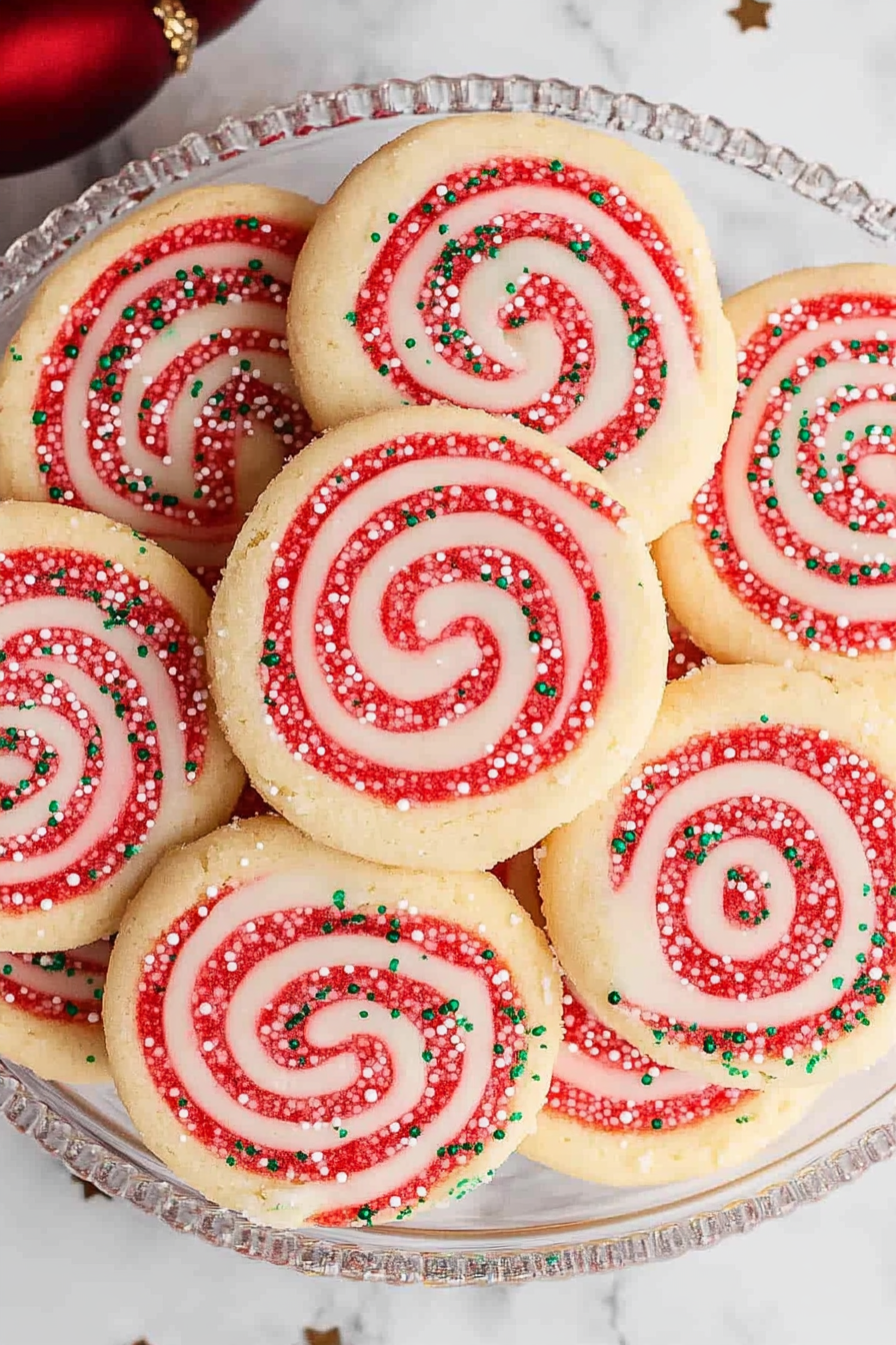 Christmas pinwheel cookies