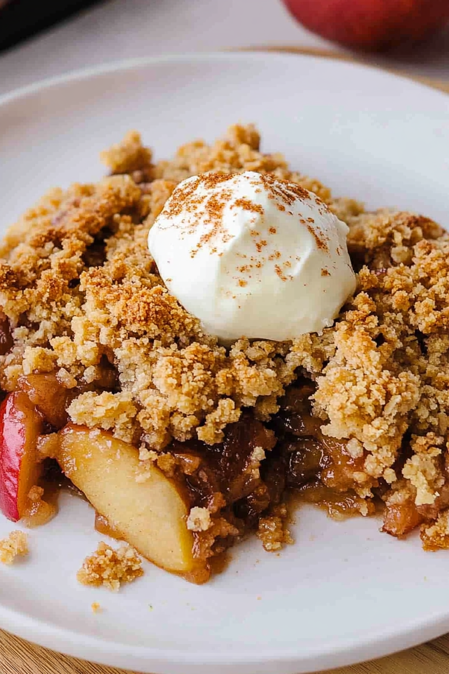 baked apple crumble