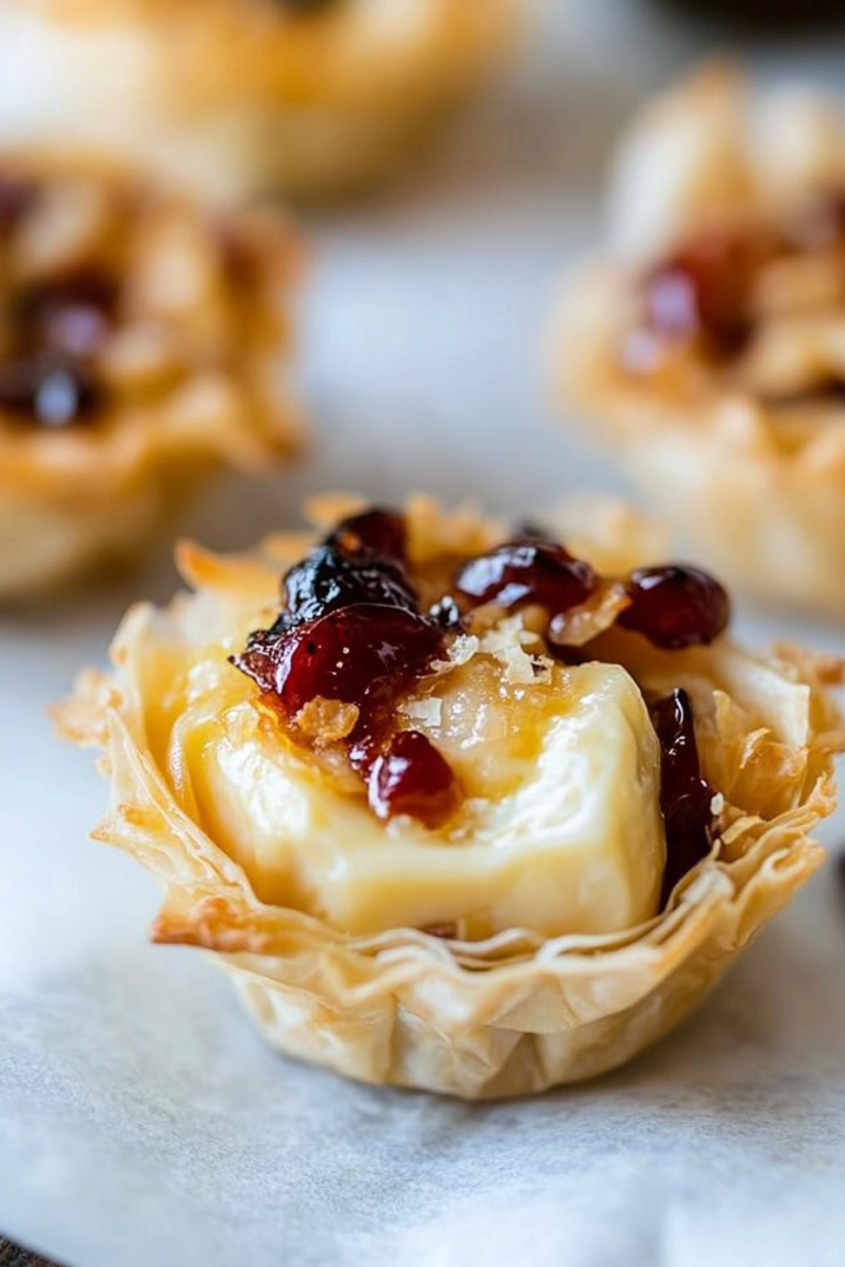 baked brie phyllo cups