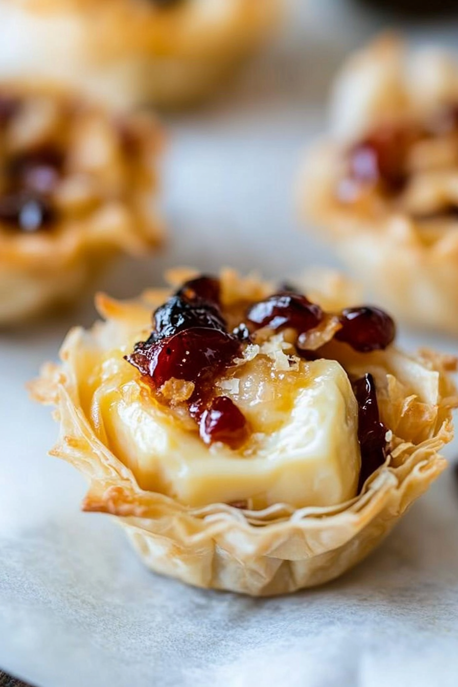 baked brie phyllo cups