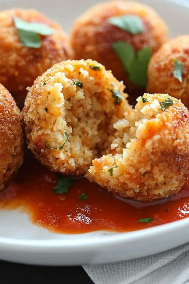 cauliflower rice balls
