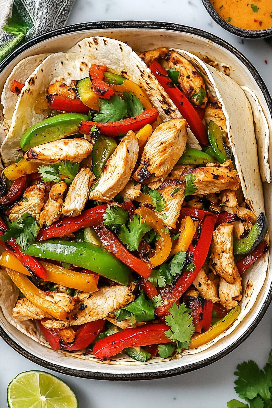 chicken fajitas