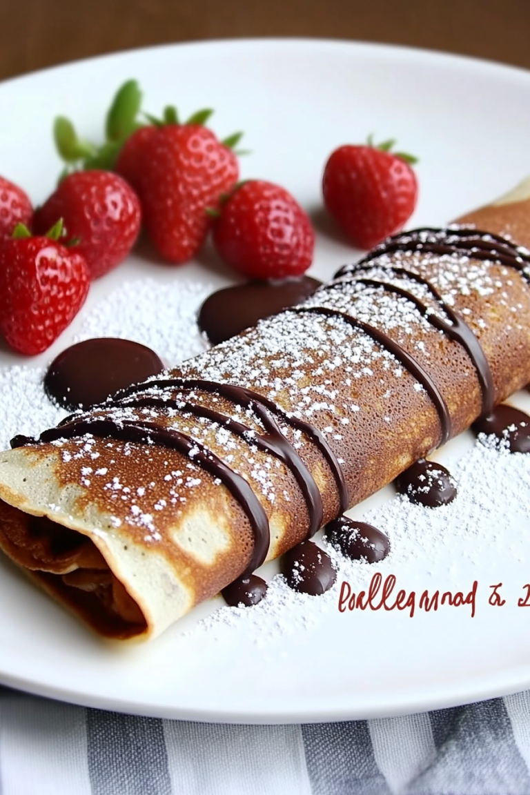 chocolate berry crepes