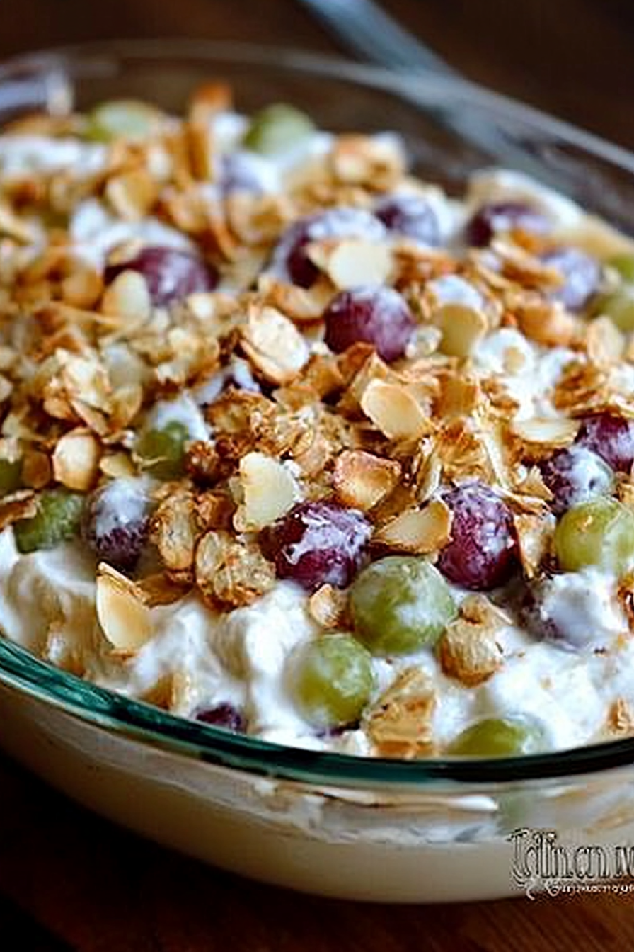 creamy grape dessert