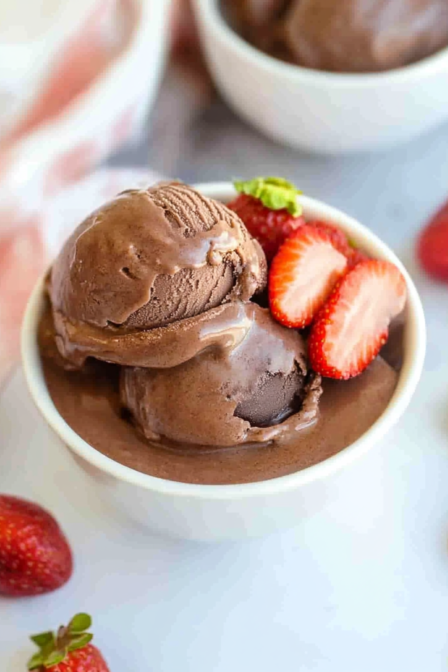 dark chocolate ice cream