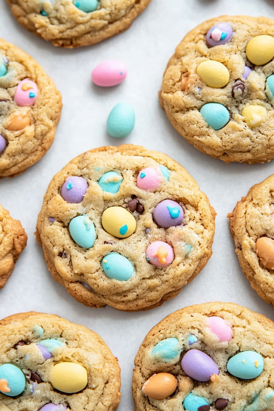 easter monster cookies
