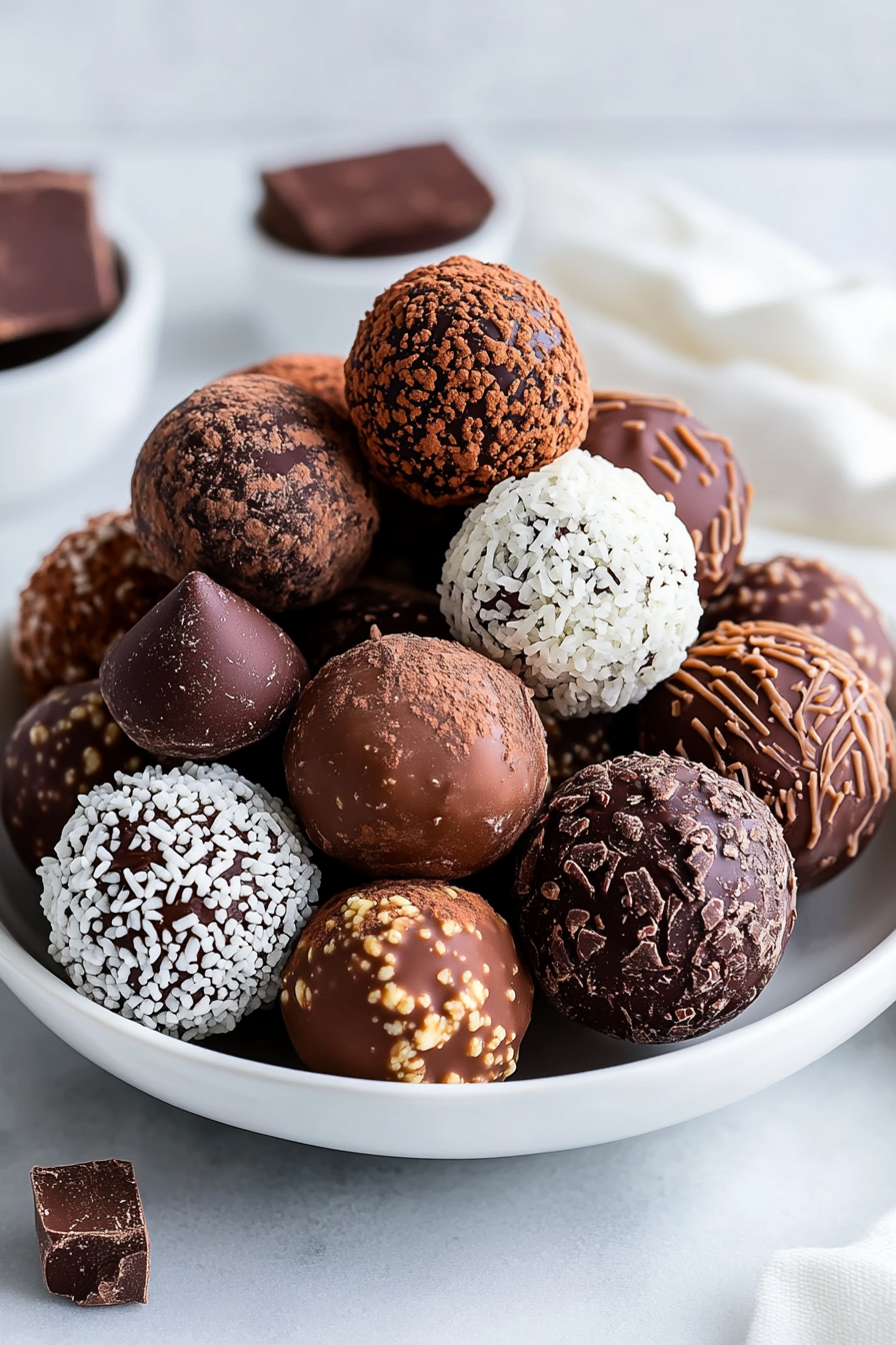 homemade chocolate truffles