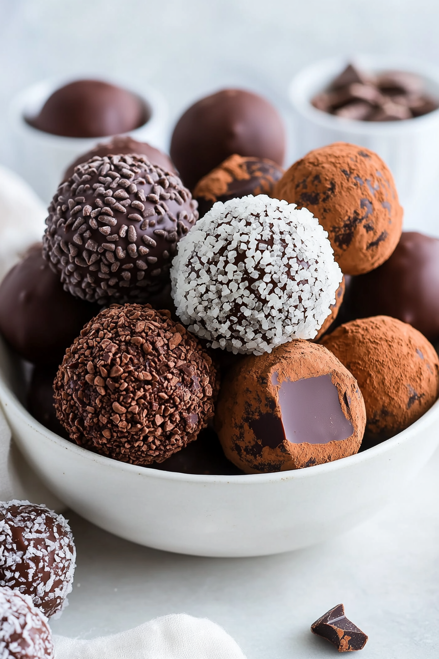 homemade chocolate truffles