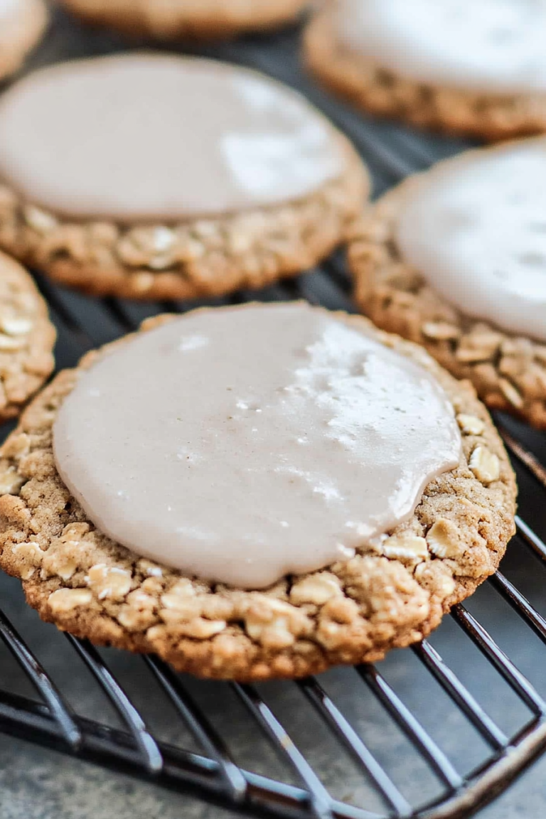 iced oatmeal cookies
