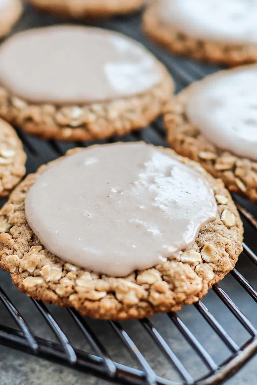 iced oatmeal cookies