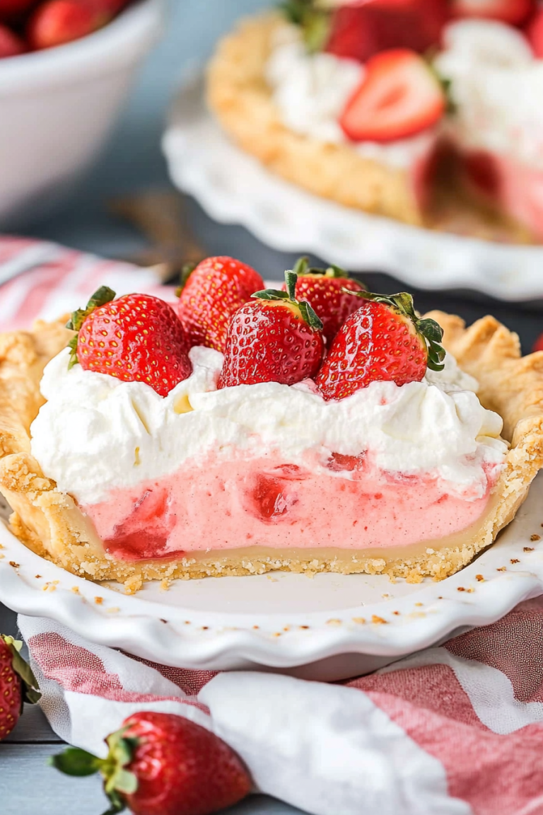 strawberry cream pie