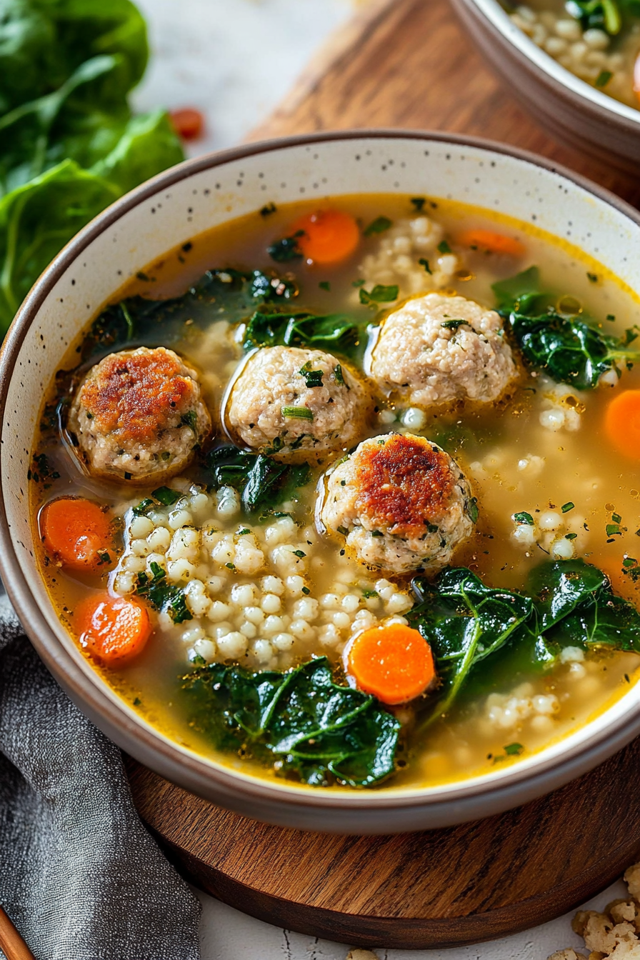 turkey meatball escarole soup
