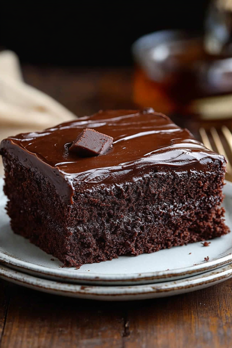whiskey fudge cake