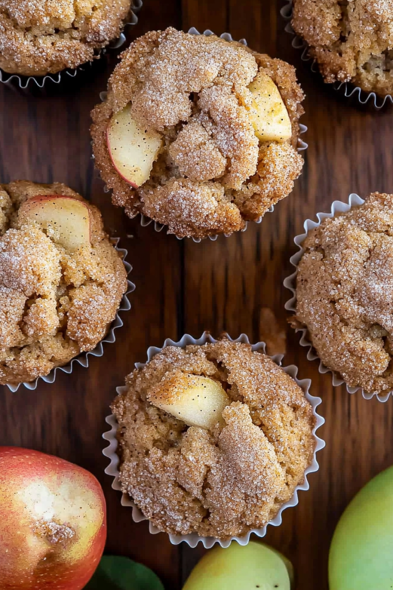 apple snickerdoodle muffins