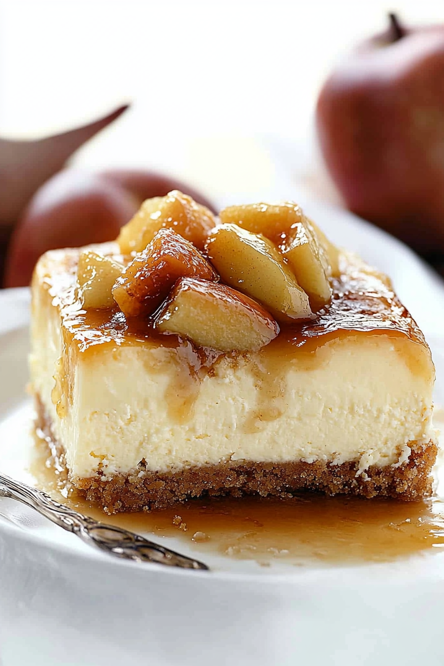 caramel apple cheesecake