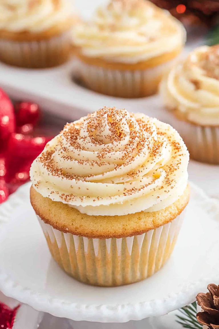 eggnog cupcakes