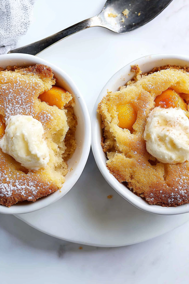 peach skillet cake