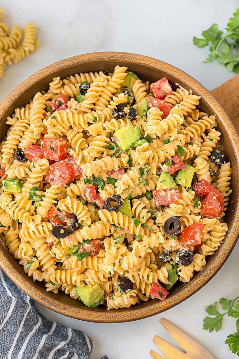 spicy ranch pasta salad