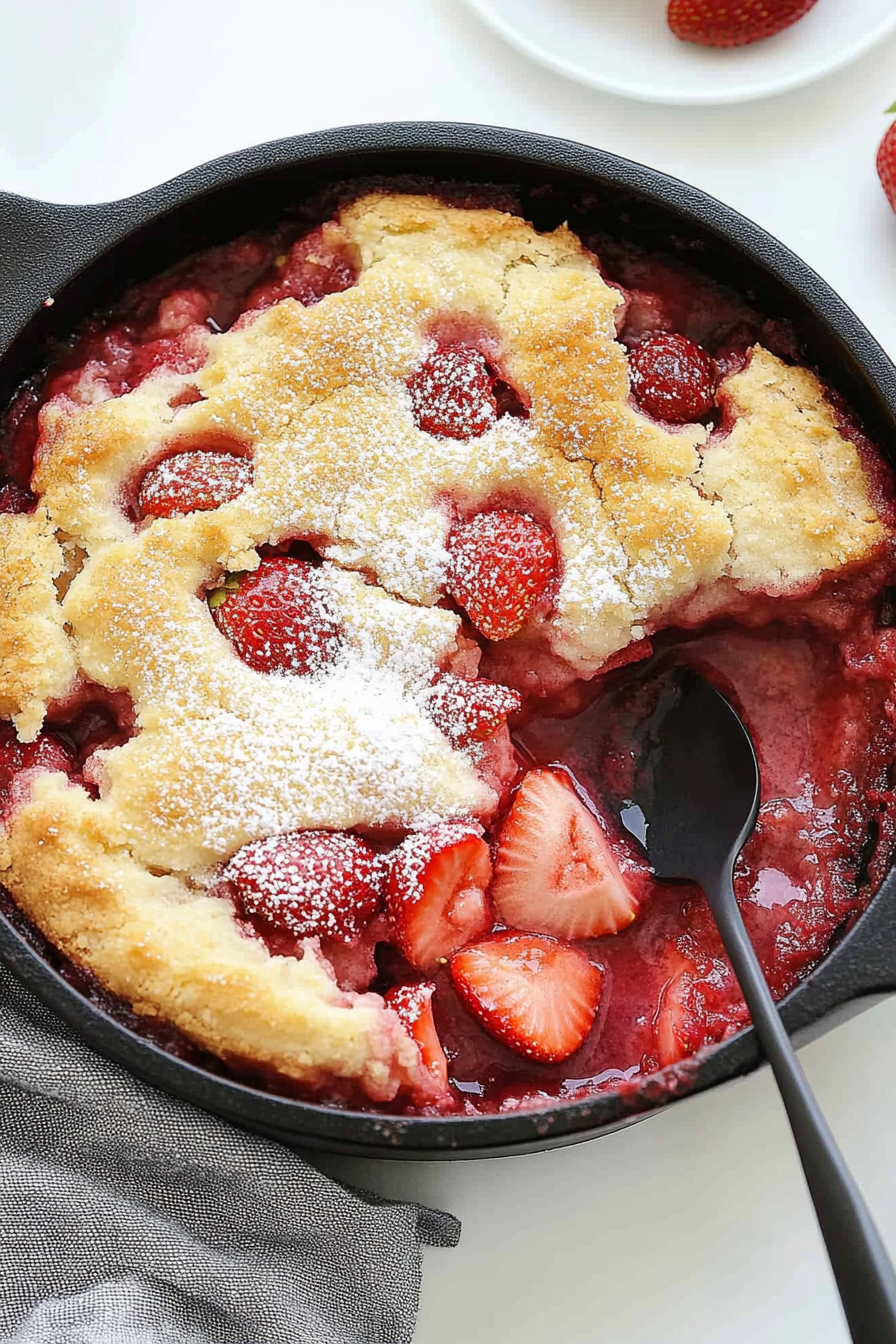 strawberry cobbler recipe
