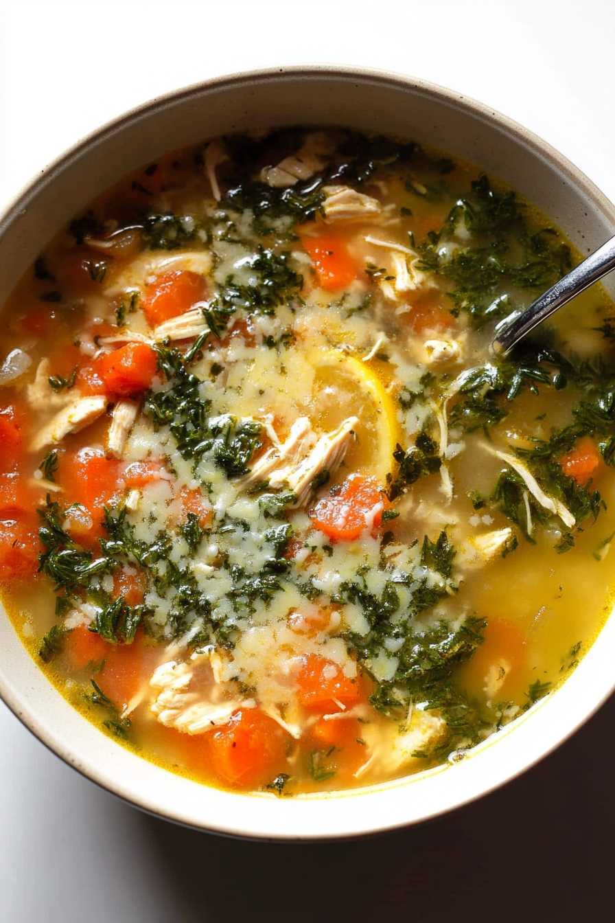 Lemon Rosemary Chicken Soup