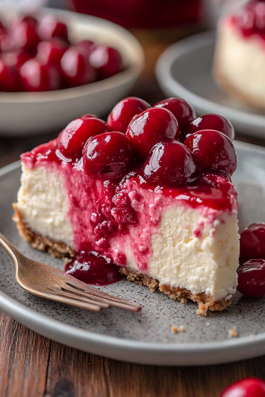 cherry cheesecake