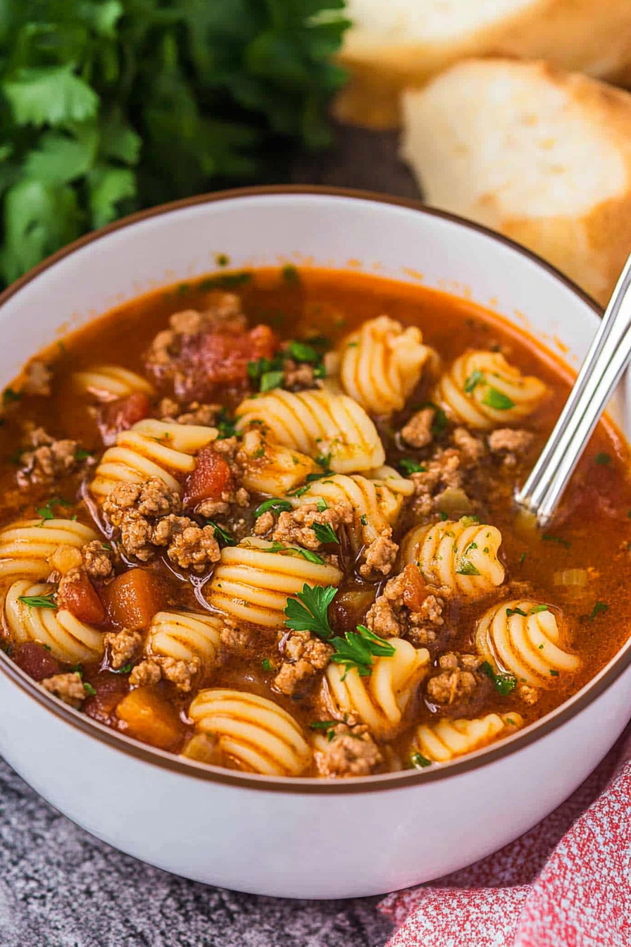 ground beef soup