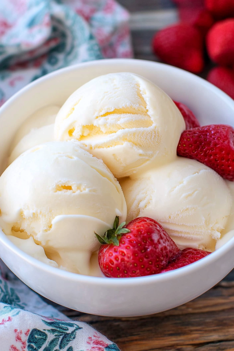 homemade ice cream