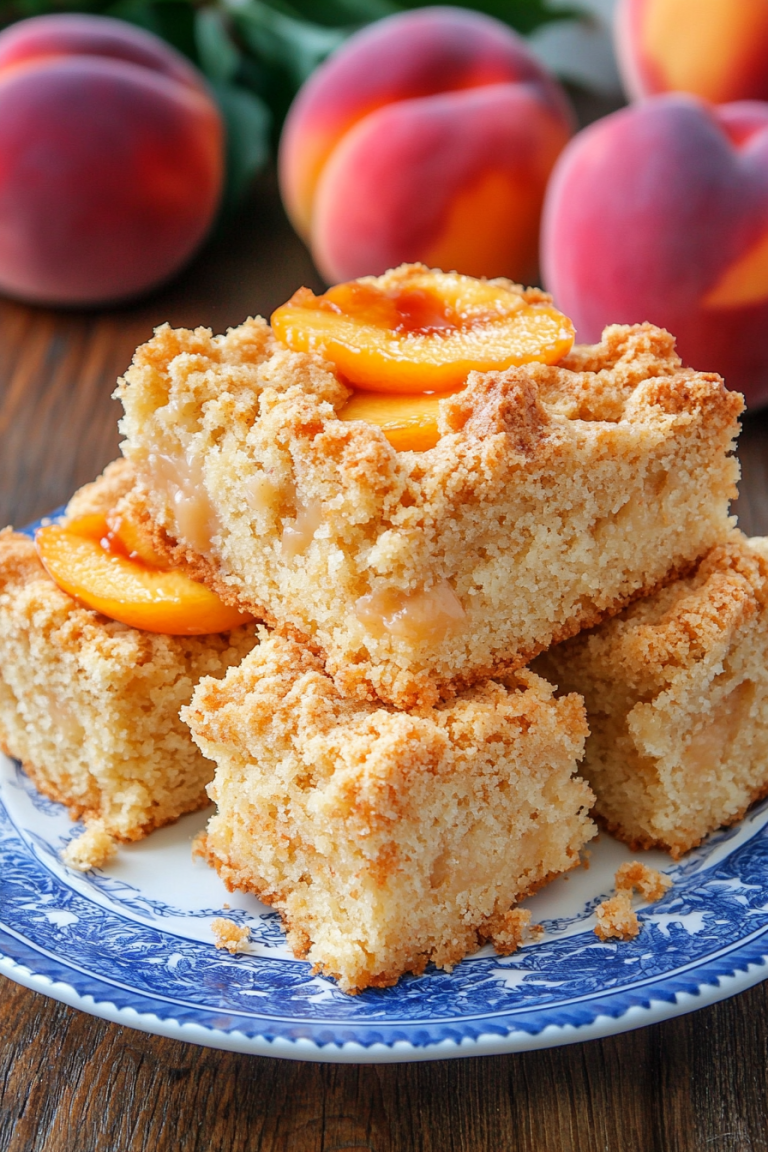 peach coffee cake