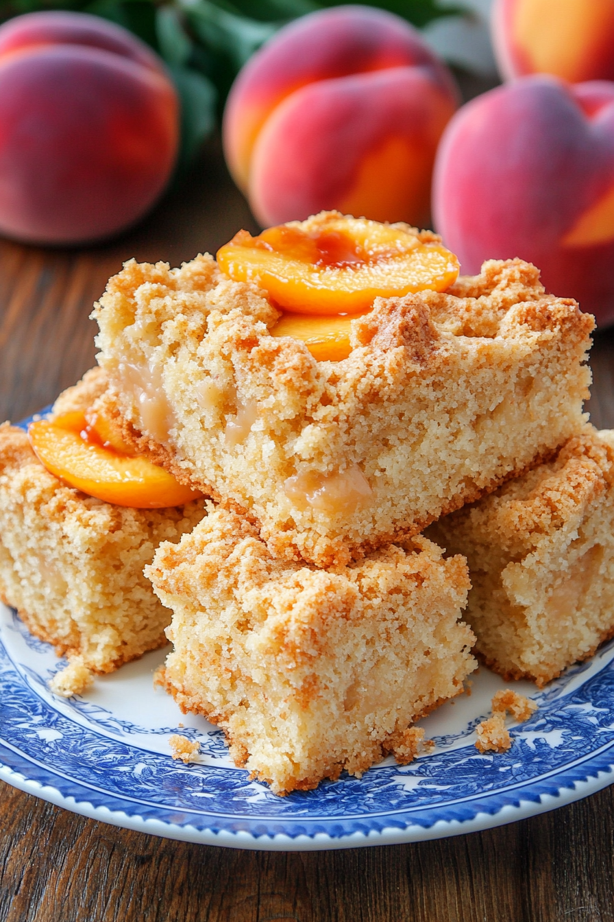 peach coffee cake
