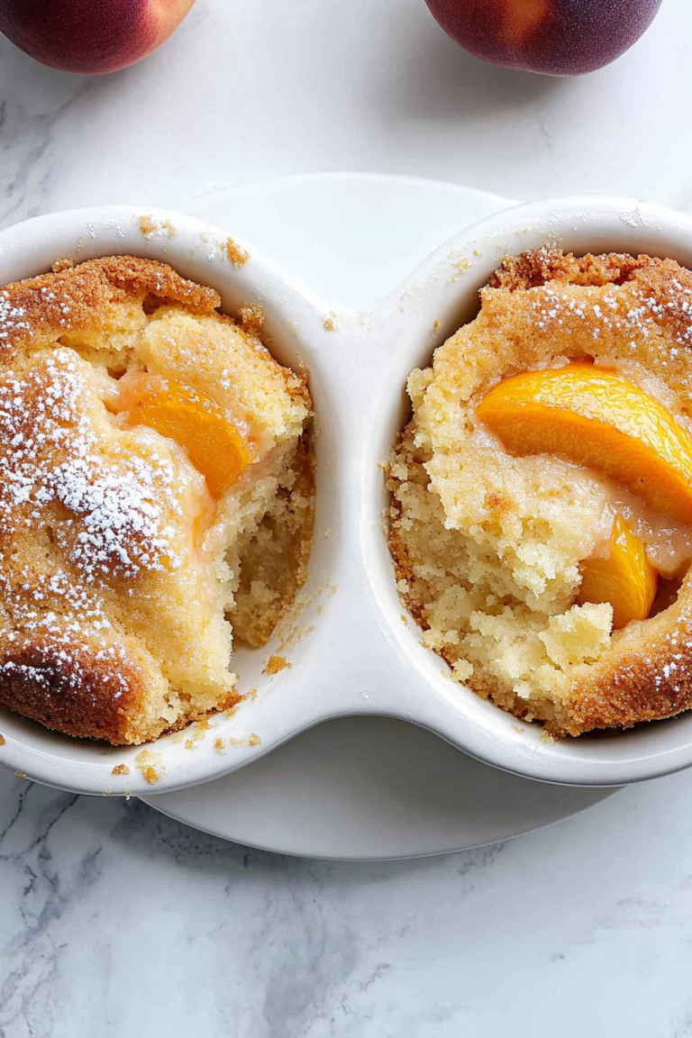 peach skillet cake