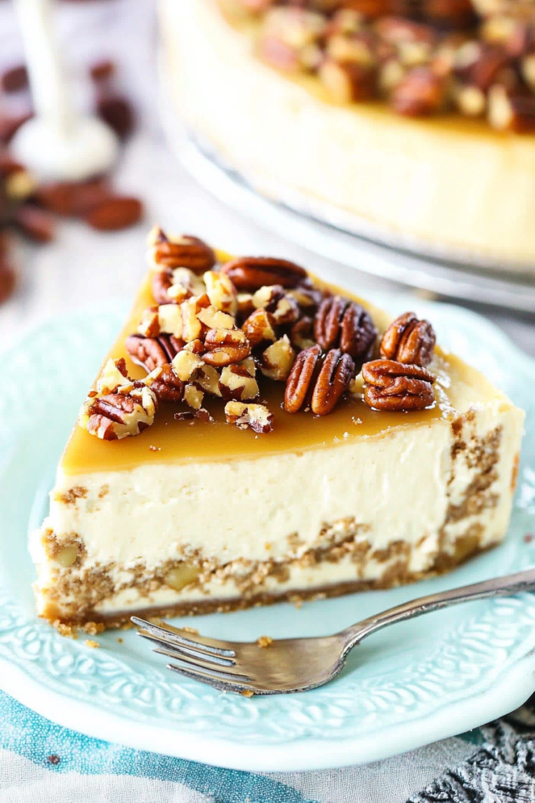 pecan praline cheesecake