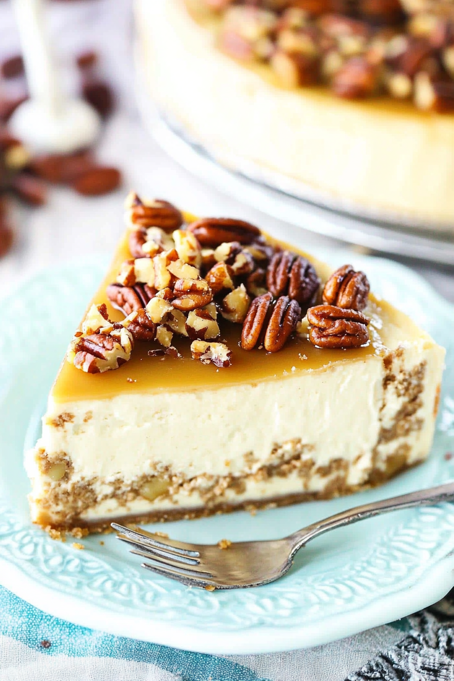 pecan praline cheesecake