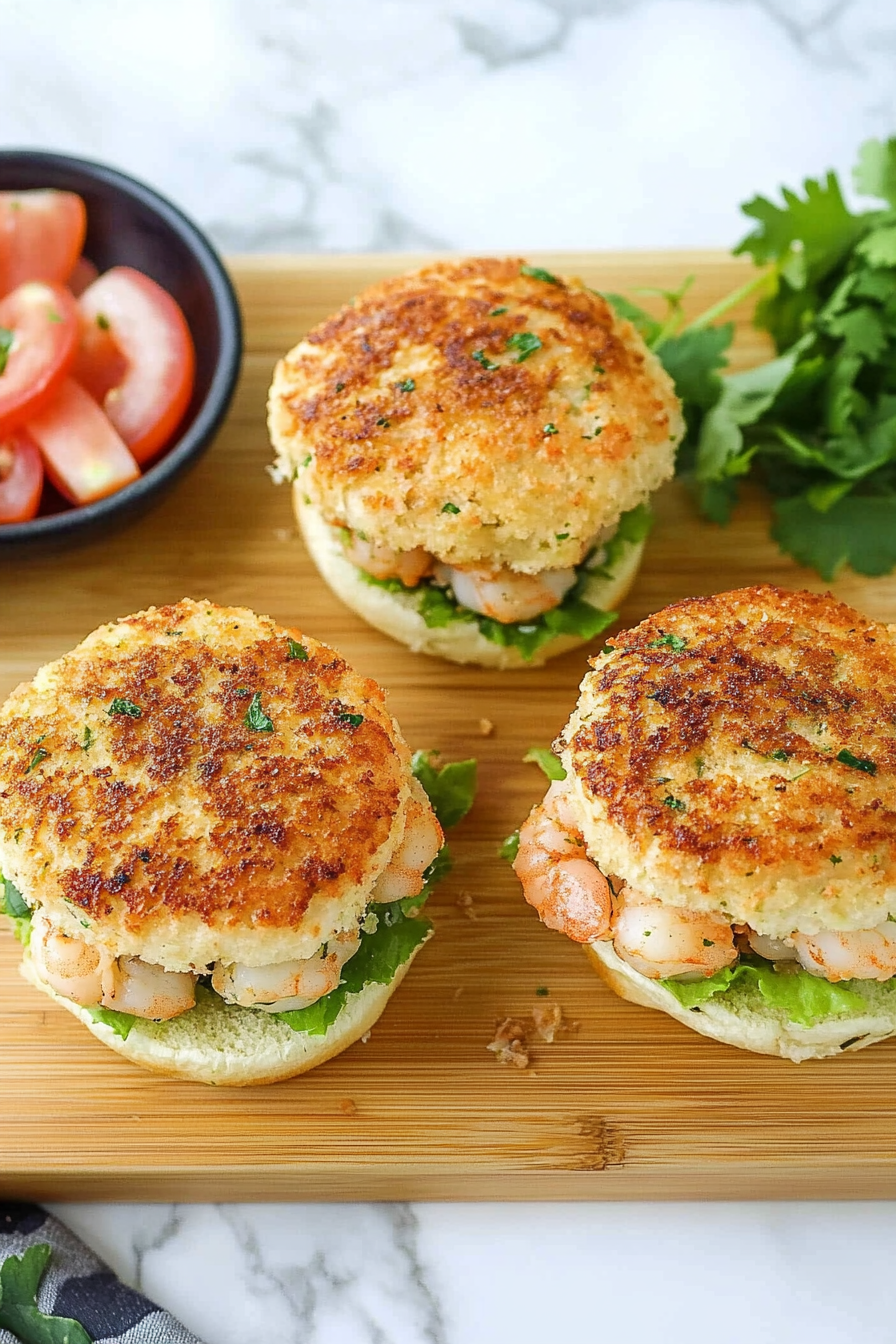 shrimp burgers