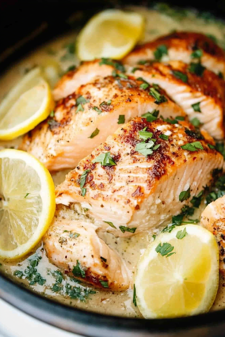 slow cooker salmon