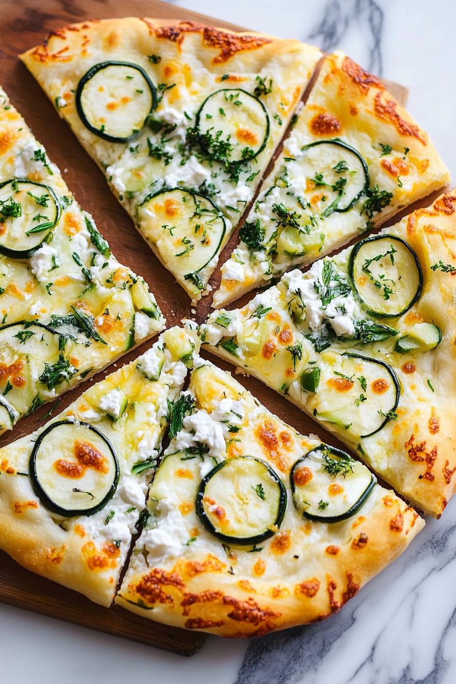 summer squash pizza
