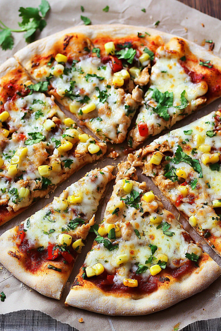 sweet chili garlic chicken pizza