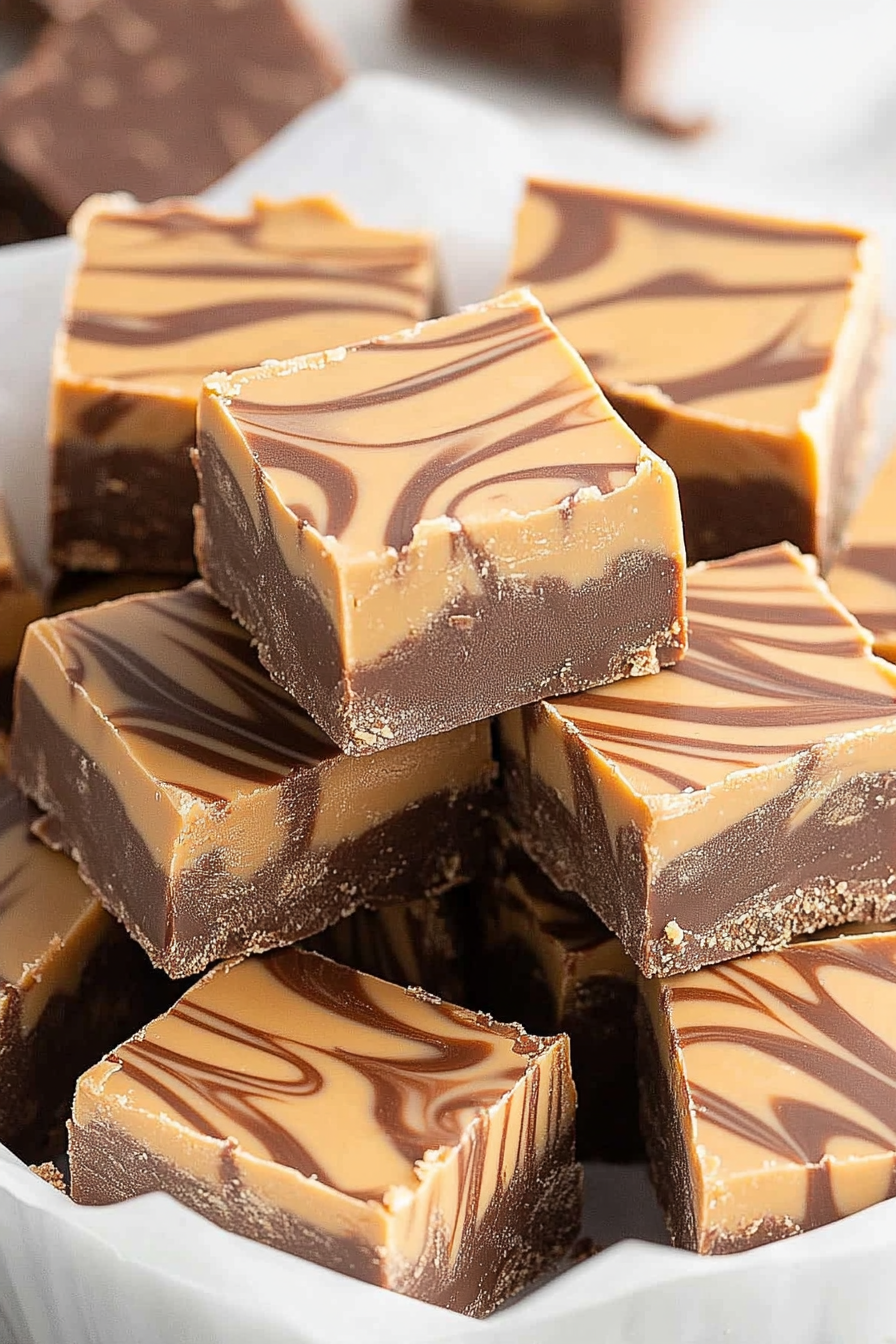 tiger butter fudge