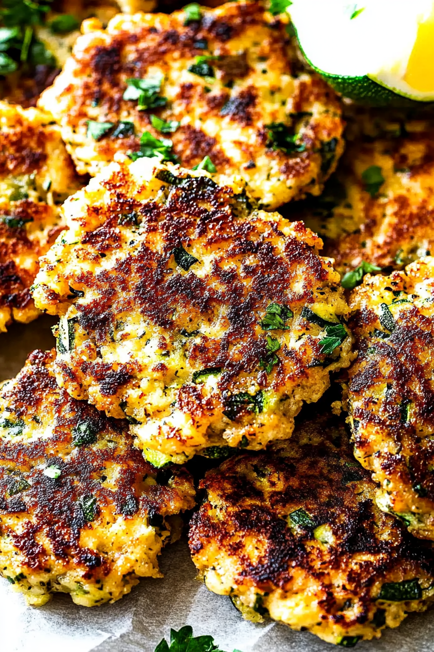 zucchini chicken fritters