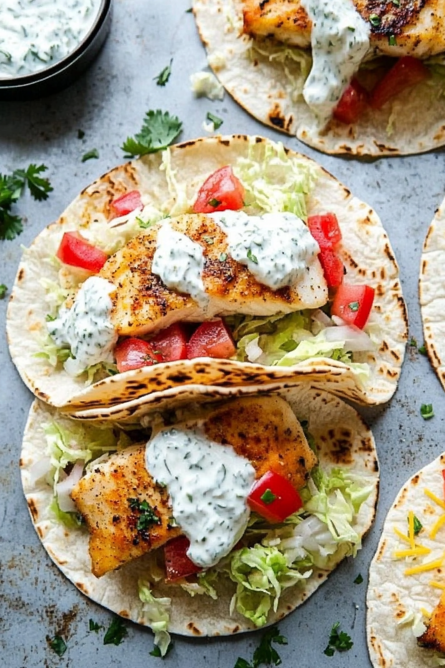 Tzatziki Fish Tacos
