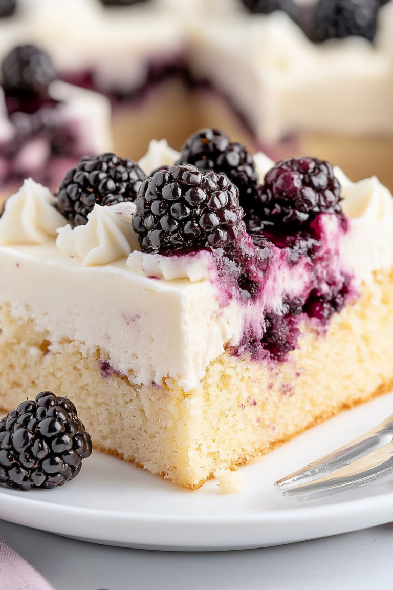 blackberry poke cake