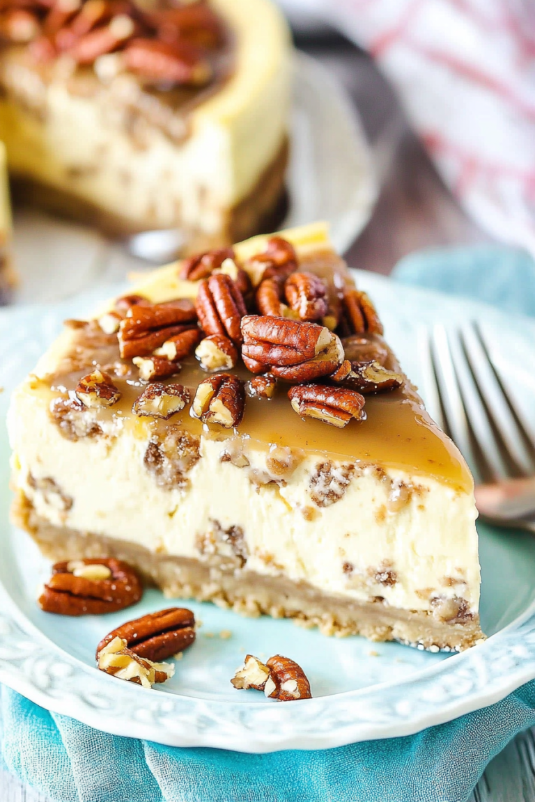 pecan praline cheesecake