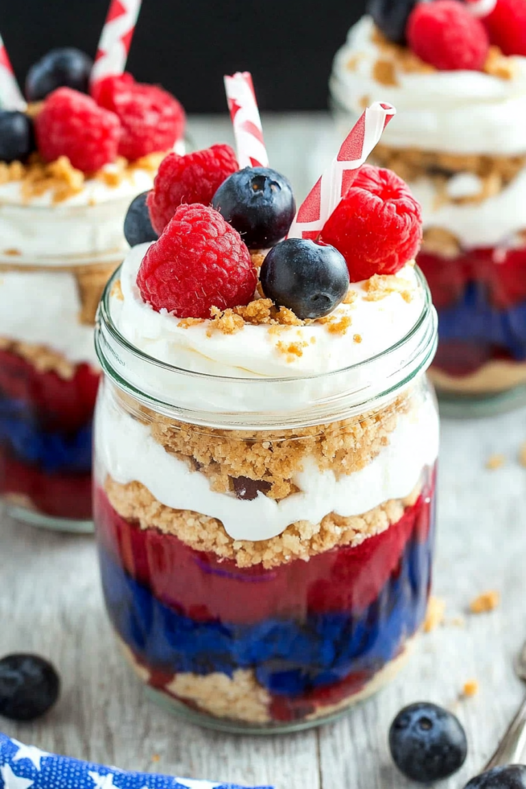 red white and blue trifles