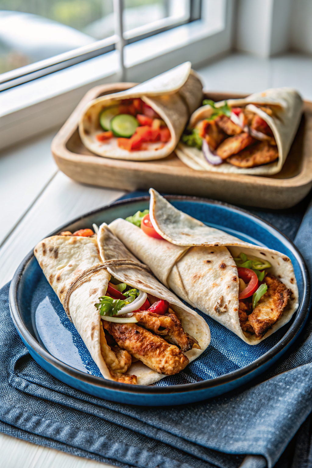 Chicken Shawarma ingredients organized and measured on kitchen counter