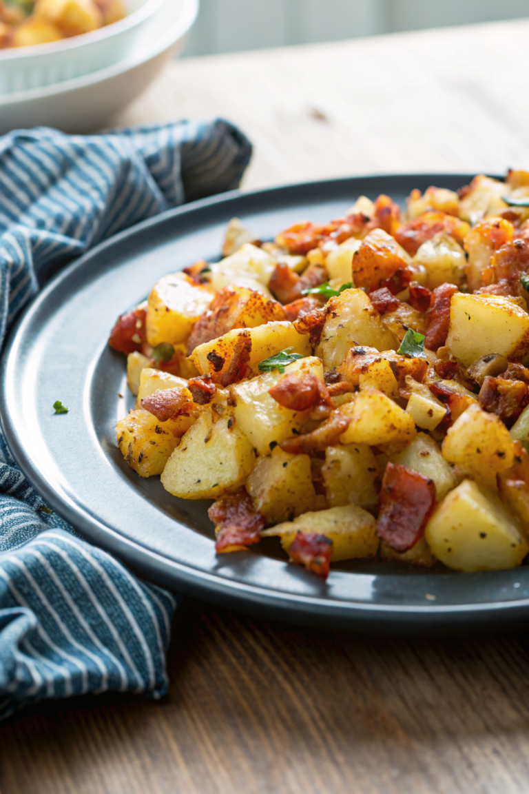 Crispy Cheese Bacon Potatoes Recipe