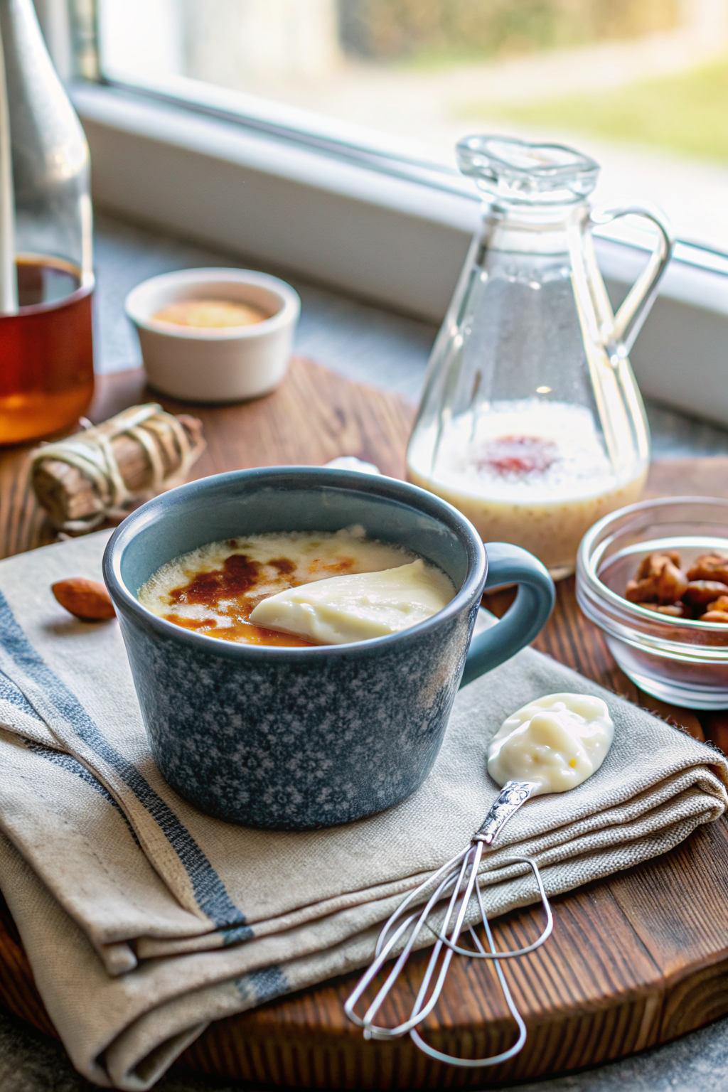Make London Fog ingredients organized and measured on kitchen counter