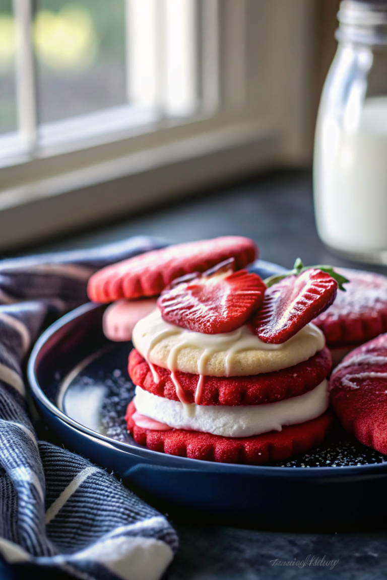 Red Velvet Sugar Cookies